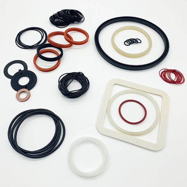 Various sizes of molded silicone seal rings from Tenchy