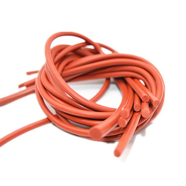 Flexible orange silicone cords produced by Tenchy