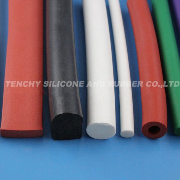 Silicone Foam Hose Strips: Round, Square, Solid & Hollow by Tenchy