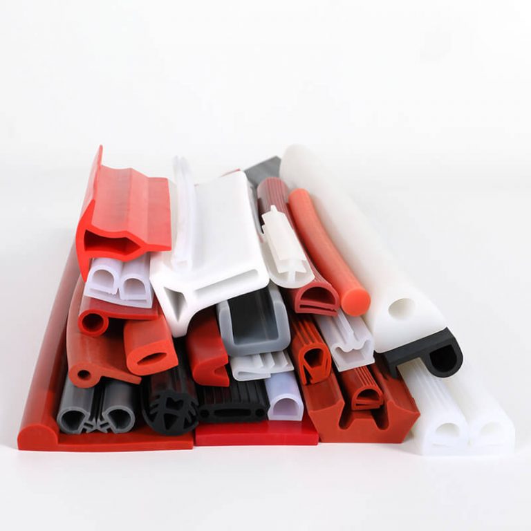 A variety of silicone sealing strips in U-shape, D-shape, E-shape and P-shape, all from the brand Tenchy.