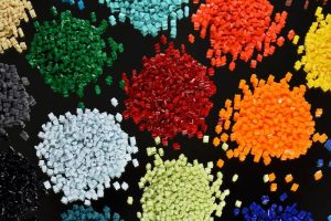 Various colors of additives and fillers added to polymers and plastics